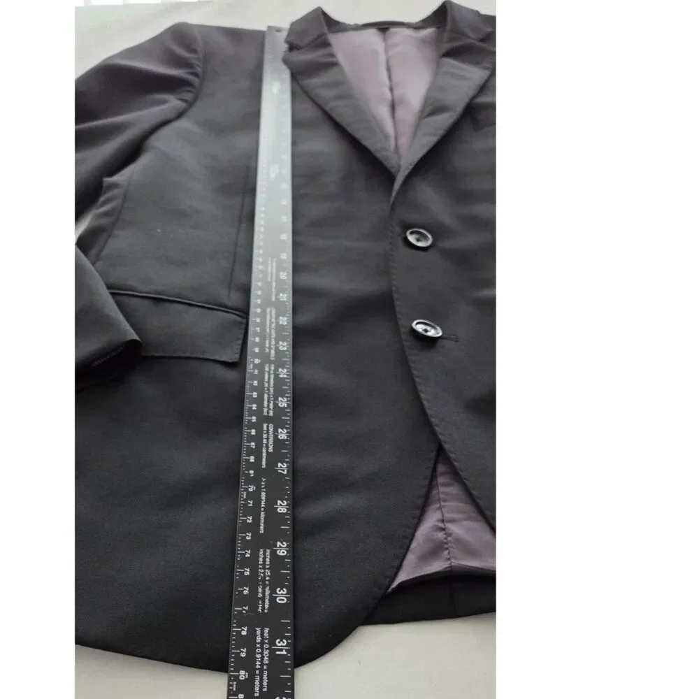 J.Crew Ludlow Loro Piana Italian Wool Suit Jacket Blazer 44R Black
